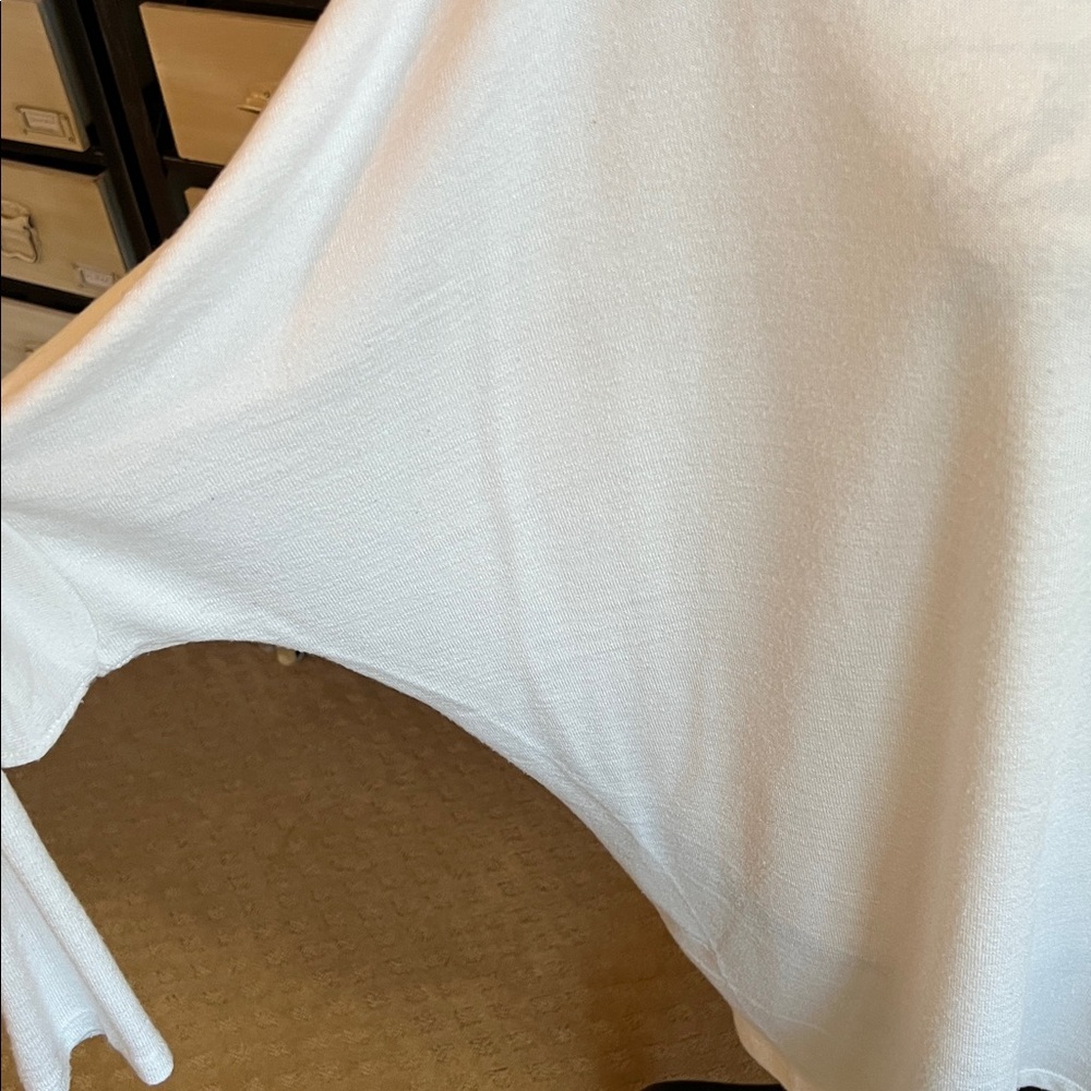 White House Black Market Classic White Tunic Dolman sleeve Top - Picture 2 of 6